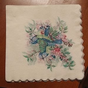 Baumgarten's Rice Paper Bird Print Napkins